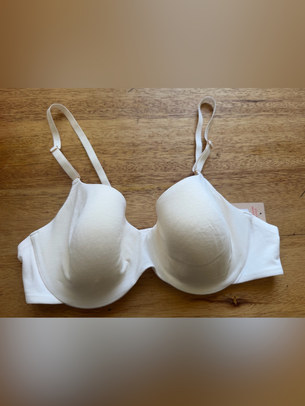 Classic Seamless cotton Bra - Cream